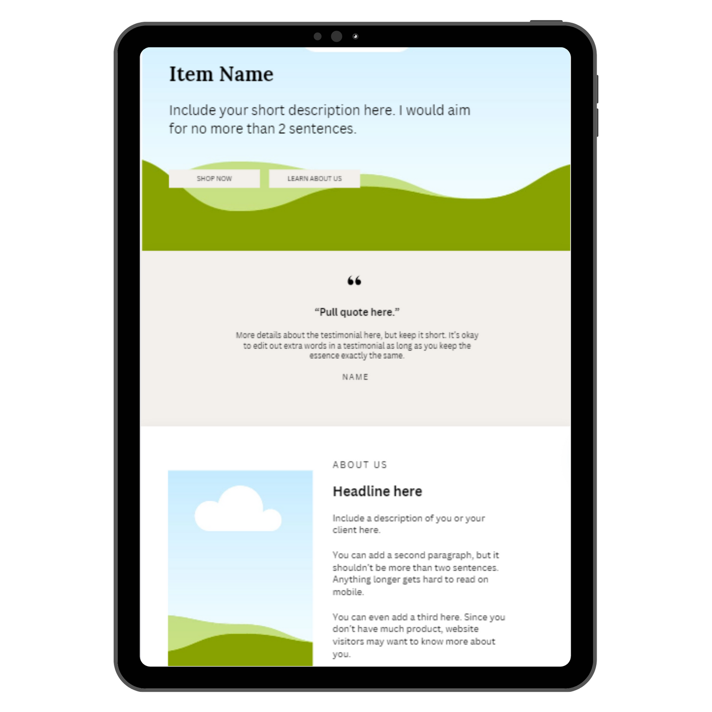 Wireframe Your Copy in Canva - Homepage Bundle