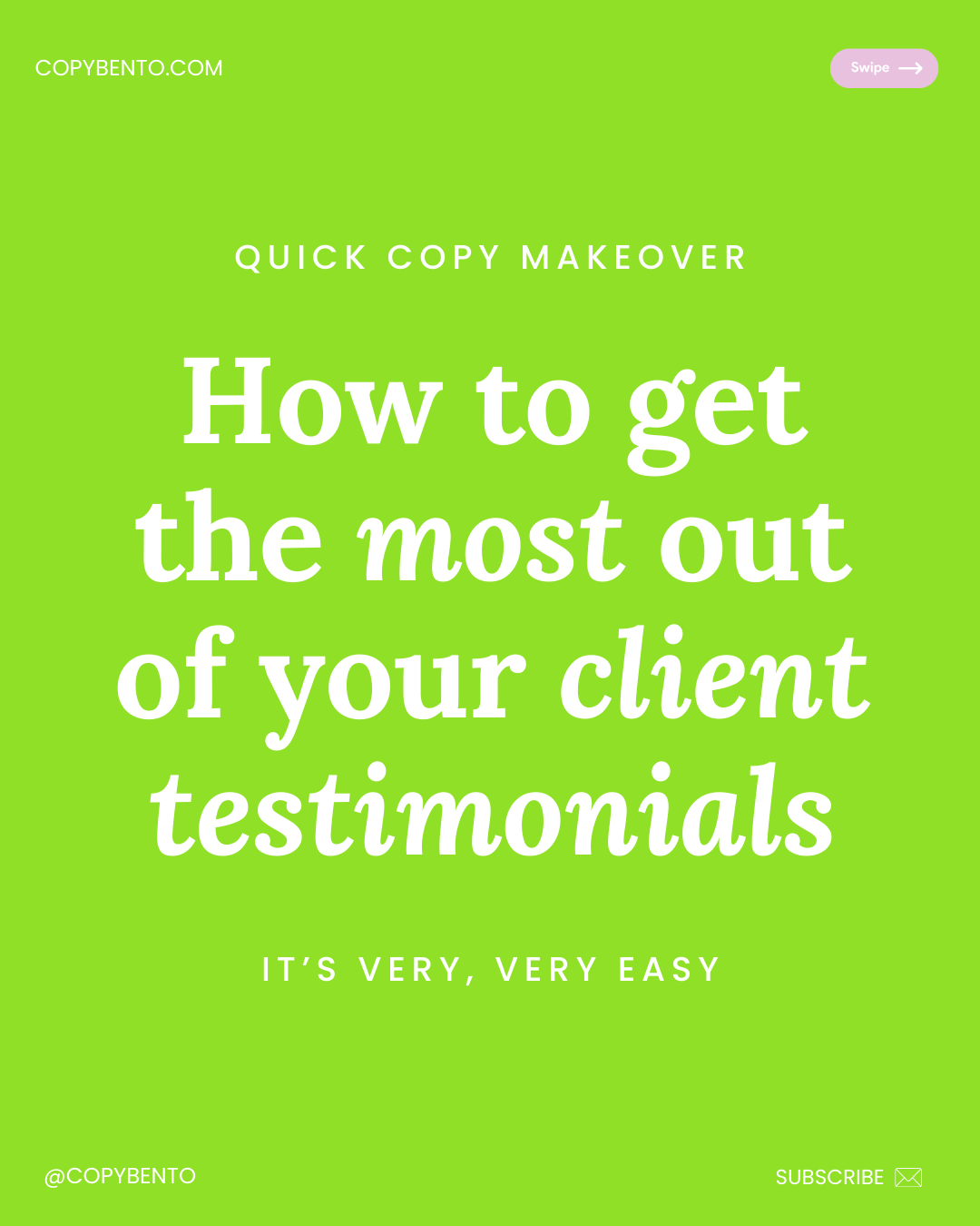 #4: Turn Testimonials into Memorable Messaging