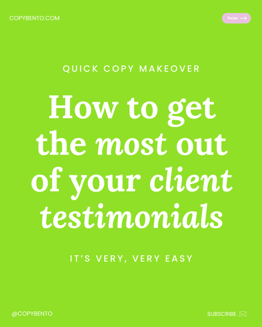 #4: Turn Testimonials into Memorable Messaging