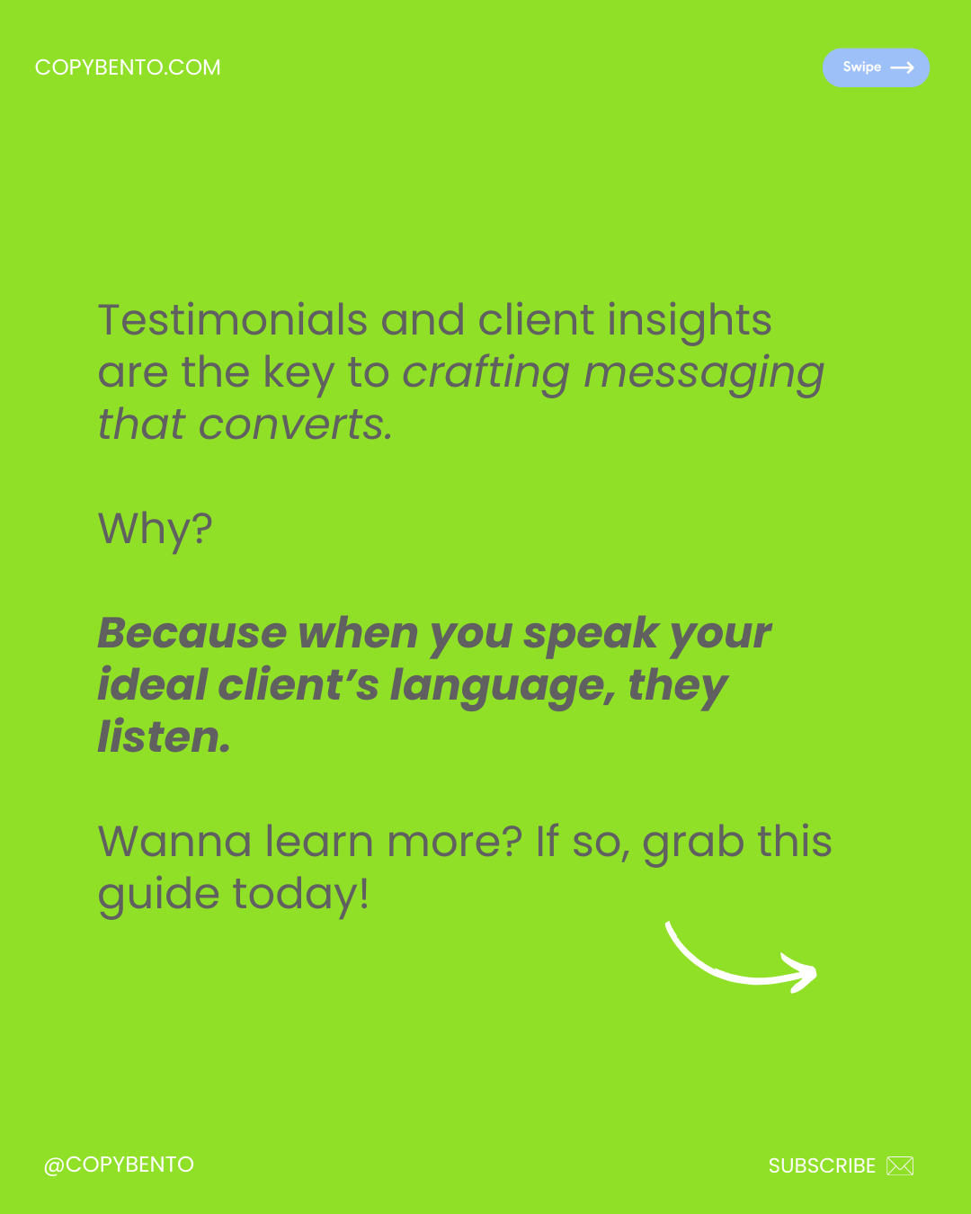 #4: Turn Testimonials into Memorable Messaging