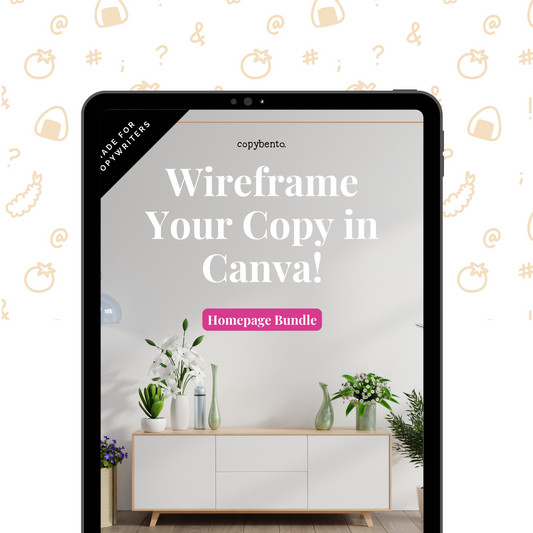 Wireframe Your Copy in Canva - Homepage Bundle