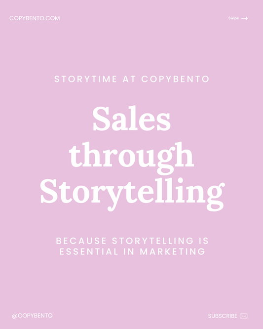 #3: Sales through Storytelling